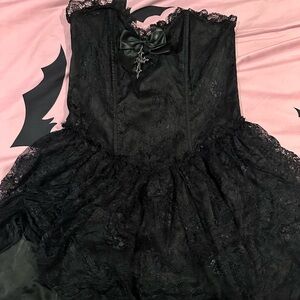 Widow dolls kill strapless lace dress L